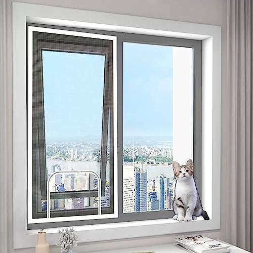 RAKTOV Fliegengitter für Katzenschutz, Katzenfenster, Sicherheitsnetz für Katzen, verhindert, dass Katzen aus dem Fenster, Schlafzimmer, Küche springen, Fliegengitter, Moskitonetz, B x H: 70 x 100 cm, RAKTOV Fliegengitter für Katzenschutz, Katzenfenster, Sicherheitsnetz für Katzen, verhindert, dass Katzen aus dem Fenster, Schlafzimmer, Küche springen, Fliegengitter, Moskitonetz, B x H: 70 x 100 cm, von RAKTOV