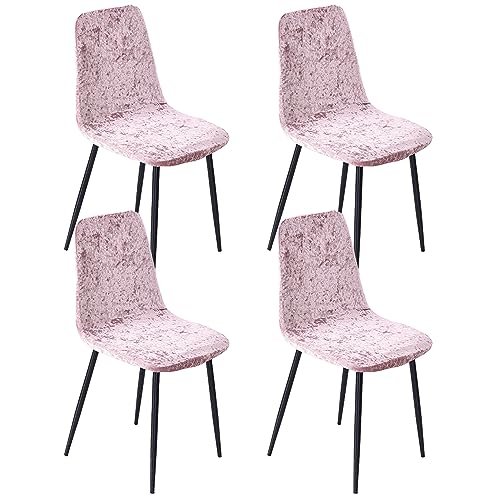 RAKTOV Stuhlhussen für Esszimmerstühle, dehnbar, abnehmbar, waschbar, Rosa, 4 Stück RAKTOV Stuhlhussen für Esszimmerstühle, dehnbar, abnehmbar, waschbar, Rosa, 4 Stück von RAKTOV