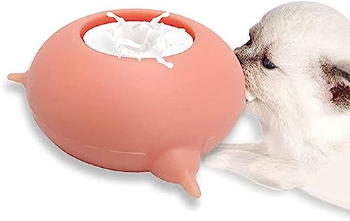 Pet Silikon Doggie Cat Feeder Pet Milch Silikon Bowl Feeder Mit 3 Nippel for Neugeborene Haustiere Kätzchen Welpen Futternapf von RAMSER