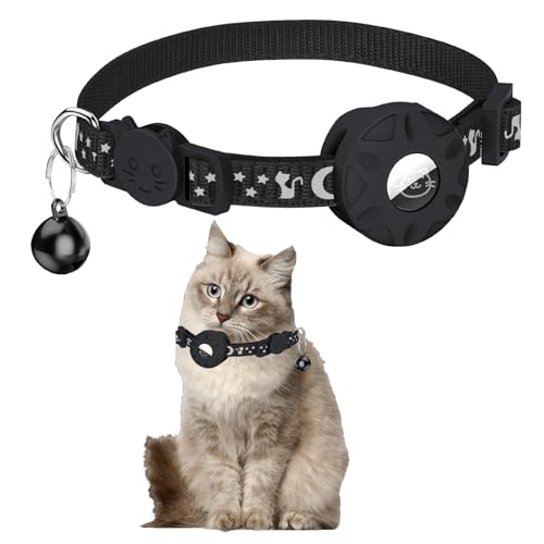 Airtag Katzenhalsband mit Glocke,Airtag Katzenhalsband,Reflektierendes Katzenhalsband,Halsband mit Sicherheitsschnalle,Personalisiertes Katzenhalsband mit Airtag-Halterung für Kätzchen Welpen Airtag Katzenhalsband mit Glocke,Airtag Katzenhalsband,Reflektierendes Katzenhalsband,Halsband mit Sicherheitsschnalle,Personalisiertes Katzenhalsband mit Airtag-Halterung für Kätzchen Welpen von RANYAKE