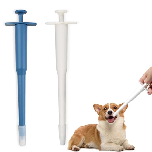 RANYAKE 2Stück Tablette Feeder,Tabletteneingeber Katze,Pill Assist Katze,Einfarbige Fütterungshilfe für Haustiere,Small Pet Medication Feeder,für Kätzchen,Welpen,Vögel RANYAKE 2Stück Tablette Feeder,Tabletteneingeber Katze,Pill Assist Katze,Einfarbige Fütterungshilfe für Haustiere,Small Pet Medication Feeder,für Kätzchen,Welpen,Vögel von RANYAKE