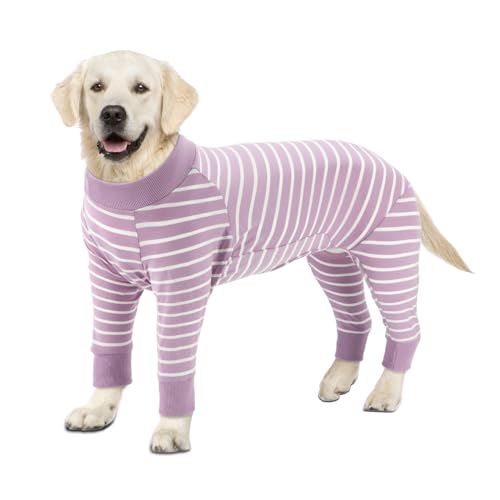 RANYPET Einteiler für Hunde, Schlafanzug für Große Mittelgroße Hunde, Hundebody Nach Op, Chirurgischer Genesungsanzug, Anti-Lecken, Wundschutz, Halskrause Alternative, 7XL von RANYPET