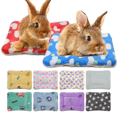 RANYPET Kleintierbett für Kaninchen, Winter, warme Fleece-Schlafunterlage für Eichhörnchen, Igel, Hasen, Chinchilla und andere Kleintiere, zufällige Farbe, 51 x 32 cm, 2 Stück RANYPET Kleintierbett für Kaninchen, Winter, warme Fleece-Schlafunterlage für Eichhörnchen, Igel, Hasen, Chinchilla und andere Kleintiere, zufällige Farbe, 51 x 32 cm, 2 Stück von RANYPET