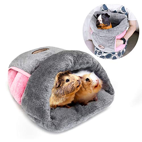 RANYPET Meerschweinchen Bett Kuschelhöhle Warmes Fleece Gemütliche Haus Bettwäsche Schlafkissen Käfig Nest für Kleintier Eichhörnchen Chinchilla Kaninchen Igelkäfig Zubehör von RANYPET