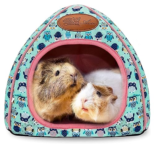 RANYPET Meerschweinchen Betthöhle Gemütliches Hamsterhaus Großes Versteck für Zwergkaninchen Igel Bartagamen Winternest Hamsterkäfig Zubehör von RANYPET