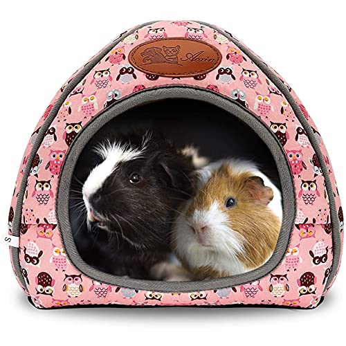 RANYPET Meerschweinchenbett, Höhle gemütliches Hamsterhaus, großes Versteck für Meerschweinchen, Frettchen, Igel, Chinchilla, Bartdrache, Winternest, Hamsterzubehör, Rosa RANYPET Meerschweinchenbett, Höhle gemütliches Hamsterhaus, großes Versteck für Meerschweinchen, Frettchen, Igel, Chinchilla, Bartdrache, Winternest, Hamsterzubehör, Rosa von RANYPET