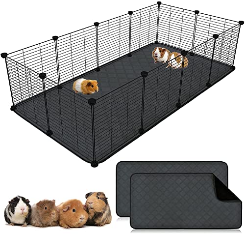 RANYPET PIPI Pads für Meerschweinchen Käfig Einlagen 2 Pack Waschbare Meerschweinchen-PIPI Pads wasserdichte Anti-Rutsch-Meerschweinchen-Bettwäsche Super Absorbierendes Pee-Pad für Kleintiere RANYPET PIPI Pads für Meerschweinchen Käfig Einlagen 2 Pack Waschbare Meerschweinchen-PIPI Pads wasserdichte Anti-Rutsch-Meerschweinchen-Bettwäsche Super Absorbierendes Pee-Pad für Kleintiere von RANYPET