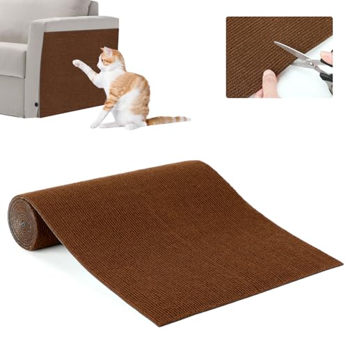RANYPET Zuschneidbare Selbstklebend Kratzmatte Katze,Kratzteppich Katze für Erneuerung der Oberflächenschicht des Katzenkratzbretts, Katzen Kratzwand,Katzenkratzspielzeug,Sofas, (Braun 200x40cm) RANYPET Zuschneidbare Selbstklebend Kratzmatte Katze,Kratzteppich Katze für Erneuerung der Oberflächenschicht des Katzenkratzbretts, Katzen Kratzwand,Katzenkratzspielzeug,Sofas, (Braun 200x40cm) von RANYPET