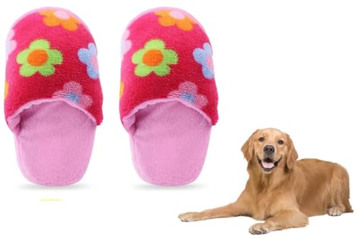 RANYUNSYZ Hundespielzeug mit interaktivem Quietschelement, doppellagiges Oxford-Gewebe, Plüsch-Kauspielzeug für aggressive Kauer, maschinenwaschbar, Rosa, 2 Stück von RANYUNSYZ