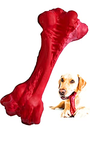 Kauknochen für aggressive Kauer, echtes Rindfleischgeschmack, langlebiges Hundespielzeug, nahezu unzerstörbar, robust Kauknochen für aggressive Kauer, echtes Rindfleischgeschmack, langlebiges Hundespielzeug, nahezu unzerstörbar, robust von RANZAH