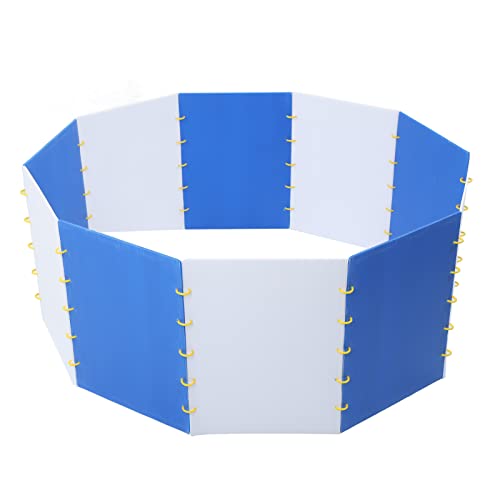 Baby Küken Starter Home Kit, vielseitige und stapelbare Hühnerbrutbox, ideal für Kleintiere und Geflügelzaun, 5 weiße Bretter, 5 blaue Bretter von RASTKY