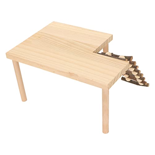 Hamster Spielende Aktivitätsplattform aus Holz mit Leiter - Strapazierfähige Kletterplattform für Hamster, Honigcreepers - Holzmaterial von RASTKY
