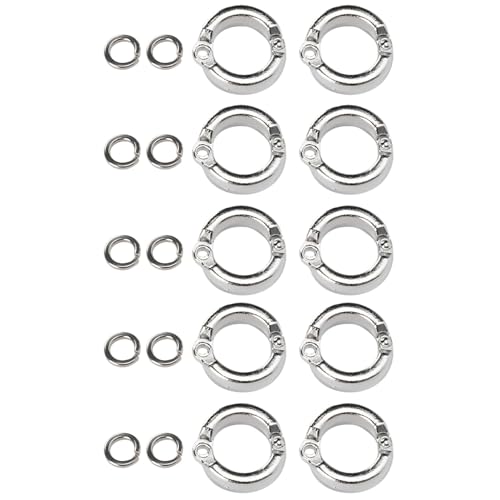Metal Bird Foot Ring, 10 Stück, hochfester Ring und Training für Papageien, einfach zu bedienen und mit dem Knöchelgelenk zu verbinden, geeignet für verschiedene Größen von Papageien, wiederverwendbar von RASTKY