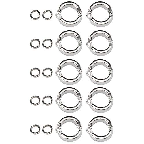 Metal Bird Fußring, 10 Stück, hochfester Ring und Training für Papageien, einfach zu bedienen und mit dem Knöchel zu verbinden, geeignet für verschiedene Größen von Papageien, wiederverwendbar und von RASTKY