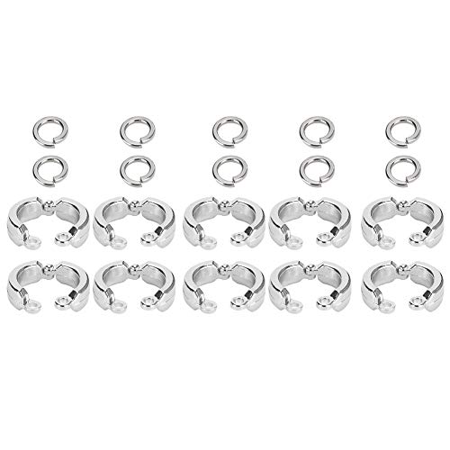 Metal Bird Fußring, 10 Stück, hochfester Ring und Training für Papageien, einfach zu bedienen und mit dem Knöchel zu verbinden, geeignet für verschiedene Größen von Papageien, wiederverwendbar und von RASTKY