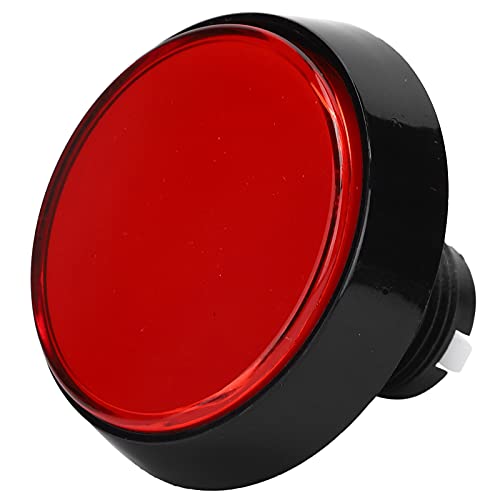 RASTKY LED -Druckknopf 60 Mm Großer Runder Flachknopf mit 3 Fußfuß für Kranmaschinen -Spielekonsole Spielkonsolenversorgungen (Rot + LED + dreibeiniger Schalter) von RASTKY