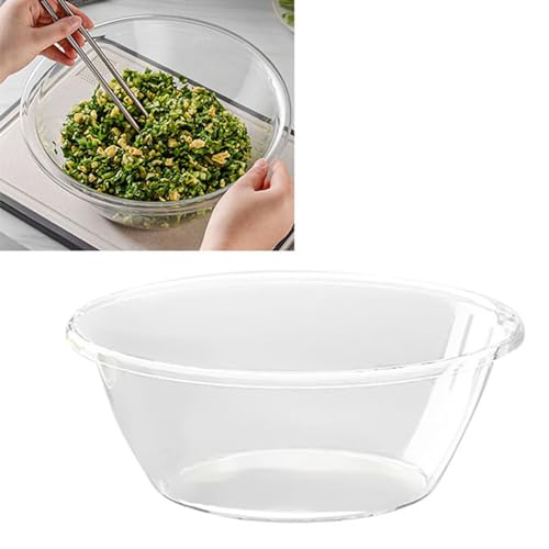 Transparente Plastikmischschüssel mit Großer Kapazität - Nicht -Stick Kneetenschale für die Zubereitung, Backen und Eiern des Essens für Speisen Langlebig, Leicht und Zur Küche Jeden Jeden (kleine Transparente Plastikmischschüssel mit Großer Kapazität - Nicht -Stick Kneetenschale für die Zubereitung, Backen und Eiern des Essens für Speisen Langlebig, Leicht und Zur Küche Jeden Jeden (kleine von RASTKY