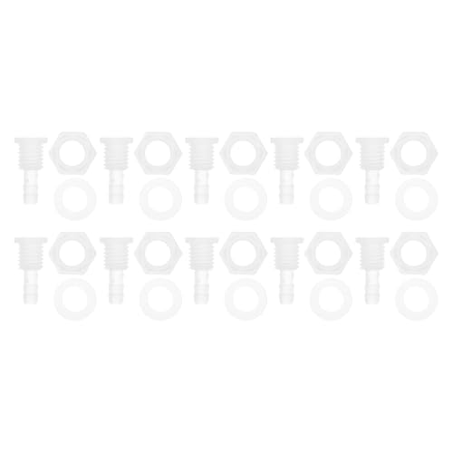 RATCHROLL 1 Satz Kunststoff-Schlauchstutzen 15/64" Schlauch-ID Stutzen M12 Gewinde Durch-Bulkhead-Fittings Klar PP RATCHROLL 1 Satz Kunststoff-Schlauchstutzen 15/64" Schlauch-ID Stutzen M12 Gewinde Durch-Bulkhead-Fittings Klar PP von RATCHROLL