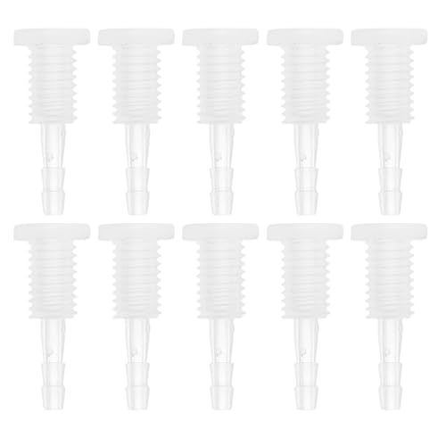 RATCHROLL 10 Stück Kunststoff-Schlauchstutzen 1/8" Schlauch-ID Stutzen M8 Gewinde Durch-Bulkhead Bulkhead-Fittings Klar PP RATCHROLL 10 Stück Kunststoff-Schlauchstutzen 1/8" Schlauch-ID Stutzen M8 Gewinde Durch-Bulkhead Bulkhead-Fittings Klar PP von RATCHROLL