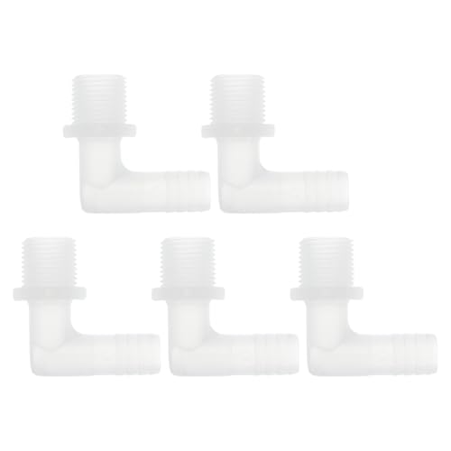 RATCHROLL 5 Stück Kunststoff-Schlauchstutzen 9/16" Schlauchstutzen G1/2 Männlich NPT Winkel Schlauchtülle Adapter Klar PP RATCHROLL 5 Stück Kunststoff-Schlauchstutzen 9/16" Schlauchstutzen G1/2 Männlich NPT Winkel Schlauchtülle Adapter Klar PP von RATCHROLL