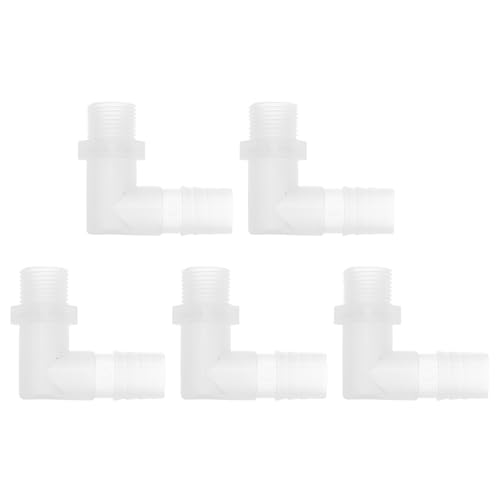 RATCHROLL 5 Stück Kunststoff-Schlauchstutzen 9/16" Schlauchstutzen G3/8 Männlich NPT Winkel Schlauchtülle Adapter Klar PP RATCHROLL 5 Stück Kunststoff-Schlauchstutzen 9/16" Schlauchstutzen G3/8 Männlich NPT Winkel Schlauchtülle Adapter Klar PP von RATCHROLL