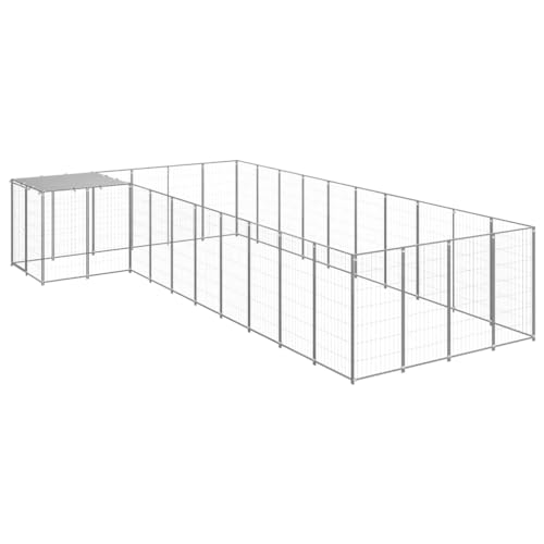 Haustierbedarf-Hundehütte Silber 13,31 m² Stahl-Tiere & Haustierbedarf Haustierbedarf-Hundehütte Silber 13,31 m² Stahl-Tiere & Haustierbedarf von RAUGAJ