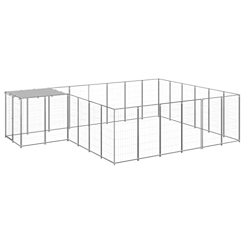 Hundehütte, Silberfarben, 12 m, Stahl, Artikelfarbe: Silber und Silbergrau Hundehütte, Silberfarben, 12 m, Stahl, Artikelfarbe: Silber und Silbergrau von RAUGAJ