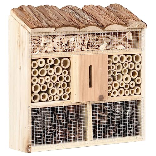 Insektenhotel 30x10x30 cm Firwood, Artikelmaterial: Firwood, Kiefernkern, Bambus von RAUGAJ