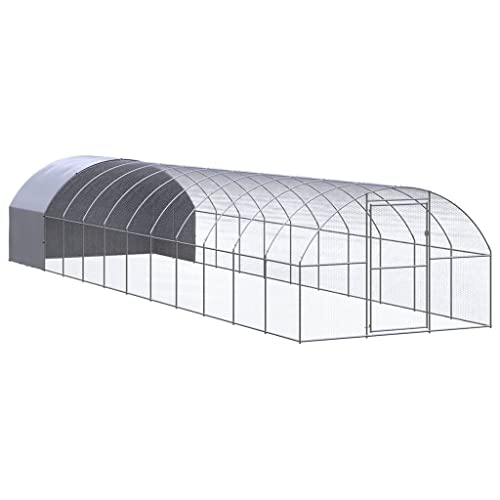 Pet Supplies-Outdoor Hühnerstall 3x12x2 m verzinkter Stahl Tiere & Haustierbedarf von RAUGAJ