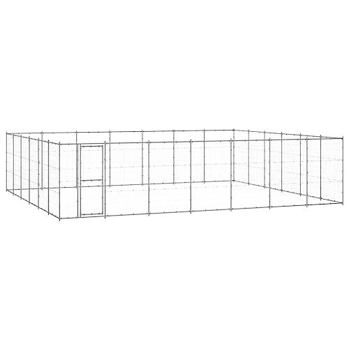 Pet Supplies-Outdoor Hundehütte, verzinkter Stahl, 50,82 m² von RAUGAJ