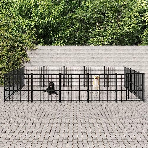 Pet Supplies-Outdoor Hundehütte Stahl 23,52 m²-Tiere & Haustierbedarf von RAUGAJ