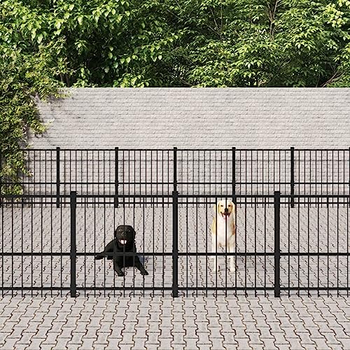 Pet Supplies-Outdoor Hundehütte Stahl 56,45 m²-Tiere & Haustierbedarf von RAUGAJ
