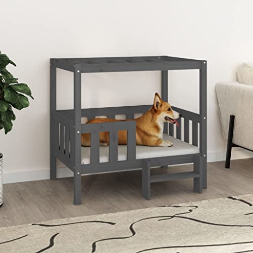RAUGAJ Hundebett grau 95,5x73,5x90 cm Massivholz Kiefer Artikelfarbe grau RAUGAJ Hundebett grau 95,5x73,5x90 cm Massivholz Kiefer Artikelfarbe grau von RAUGAJ