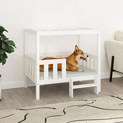 RAUGAJ Hundebett weiß 95,5x73,5x90cm Massivholz Kiefer Artikelfarbe weiß RAUGAJ Hundebett weiß 95,5x73,5x90cm Massivholz Kiefer Artikelfarbe weiß von RAUGAJ