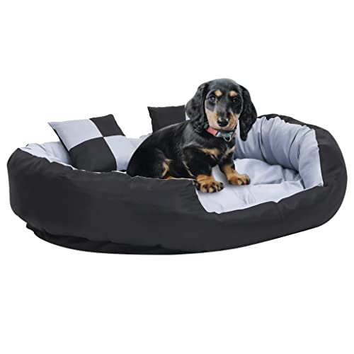RAUGAJ Hundekissen, wendbar, waschbar, 110 x 80 x 23 cm, Grau und Schwarz RAUGAJ Hundekissen, wendbar, waschbar, 110 x 80 x 23 cm, Grau und Schwarz von RAUGAJ