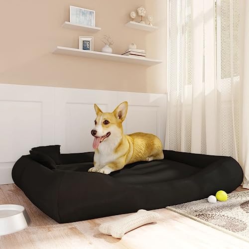 RAUGAJ Hundekissen mit Kopfkissen, schwarz, 135 x 110 x 23 cm, Oxford-Stoff, Artikelfarbe: Schwarz RAUGAJ Hundekissen mit Kopfkissen, schwarz, 135 x 110 x 23 cm, Oxford-Stoff, Artikelfarbe: Schwarz von RAUGAJ