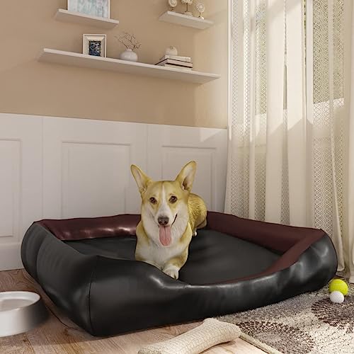 RAUGAJ Pet Supplies-Hundebett Schwarz und Braun 105 x 80 x 25 cm Kunstleder Tiere & Haustierbedarf RAUGAJ Pet Supplies-Hundebett Schwarz und Braun 105 x 80 x 25 cm Kunstleder Tiere & Haustierbedarf von RAUGAJ
