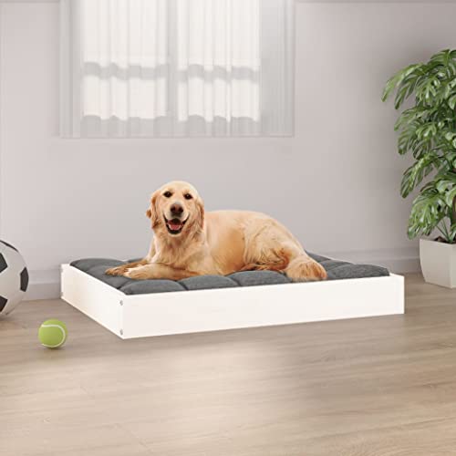 RAUGAJ Pet Supplies-Hundebett aus Massivholz, Kiefernholz, 71,5 x 54 x 9 cm, Weiß RAUGAJ Pet Supplies-Hundebett aus Massivholz, Kiefernholz, 71,5 x 54 x 9 cm, Weiß von RAUGAJ