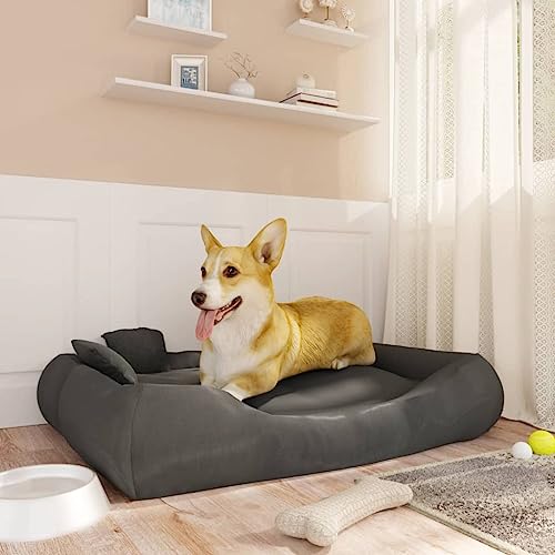 RAUGAJ Pet Supplies Hundekissen mit Kissen, 89 x 75 x 19 cm, Oxford-Stoff, Dunkelgrau RAUGAJ Pet Supplies Hundekissen mit Kissen, 89 x 75 x 19 cm, Oxford-Stoff, Dunkelgrau von RAUGAJ