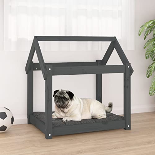 RAUGAJ Startseite Möbel Hundebett grau 71x55x70cm Größe Massivholz Kiefer RAUGAJ Startseite Möbel Hundebett grau 71x55x70cm Größe Massivholz Kiefer von RAUGAJ