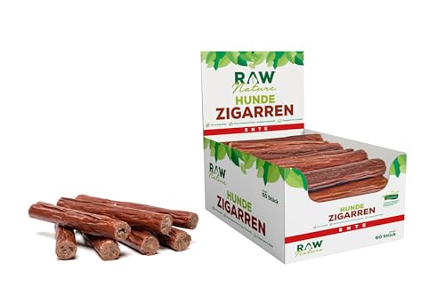 RAW Nature Hunde-Zigarre Ente PUR 60-Stück - 100% natürliches Hundesnack - Monoprotein - hypoallergen & getreidefrei - luftgetrocknetes Entenfleisch - Dörrfleisch - hochwertiges Muskelfleisch RAW Nature Hunde-Zigarre Ente PUR 60-Stück - 100% natürliches Hundesnack - Monoprotein - hypoallergen & getreidefrei - luftgetrocknetes Entenfleisch - Dörrfleisch - hochwertiges Muskelfleisch von RAW Nature