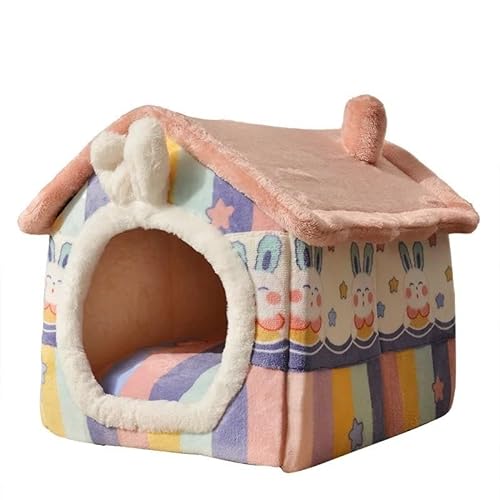 Abnehmbare geschlossene Hundehütte, abnehmbare, warme und Bequeme Sofahütte, faltbares Katzenbett for Haustierbedarf (Color : H, Size : L-12.5 kg pet) von RC-BKKXXEAV