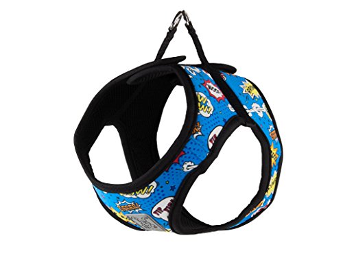 RC Pet Products Cirque Soft Walking Step-In Dog Harness, Large, Comic Sounds von RC Pet Products