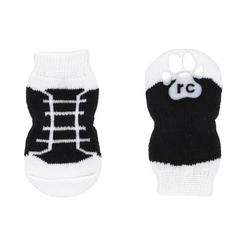 RC Pet Products Fun Pawks Anti-Rutsch-Socken für Hunde, stilvoll, funktional, schützend, Größe L, Schwarz RC Pet Products Fun Pawks Anti-Rutsch-Socken für Hunde, stilvoll, funktional, schützend, Größe L, Schwarz von RC Pet Products