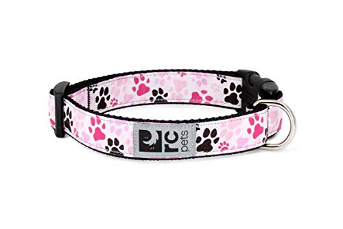RC Pet Products verstellbar Hund Clip Halsband, Pitter Patter Pink von RC Pet Products