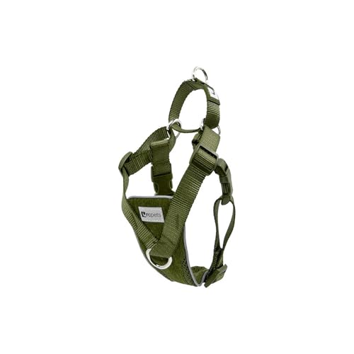 RC Pet Tempo Hundegeschirr, gegen Ziehen, Größe XS, 35,6 cm – 45,7 cm, Olivgrün meliert von RC Pet Products