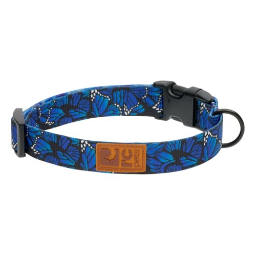 RC Pets Eco Halsband mit Clip, verstellbar, langlebig, umweltfreundlich, Größe M, 2,5 cm, Flattern von RC Pet Products