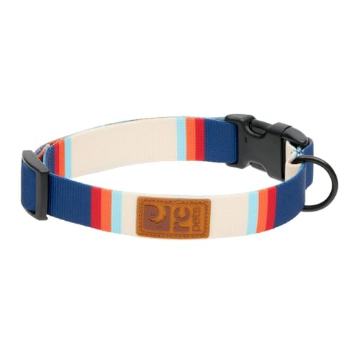 RC Pets Eco Halsband mit Clip, verstellbar, langlebig, umweltfreundlich, groß, 2,5 cm, Küstenstreifen von RC Pet Products