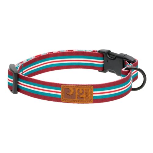 RC Pets Eco Halsband mit Clip, verstellbar, langlebig, umweltfreundlich, klein, 1,9 cm, Orchard Stripe von RC Pet Products