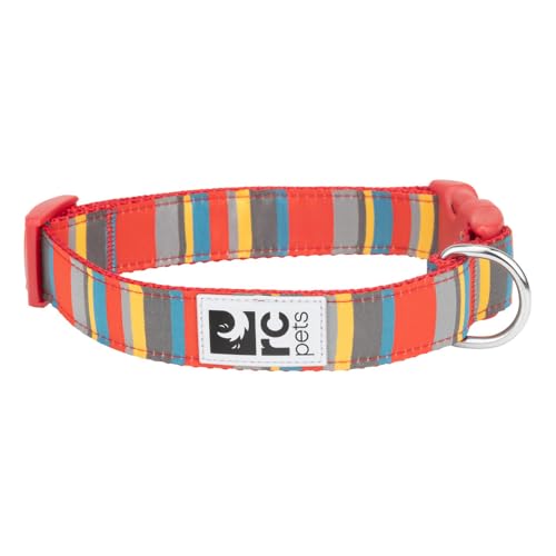 RC Pets Halsband mit Clip, verstellbar, langlebig, bequem und modisch, klein, 1,9 cm, mehrfarbig gestreift RC Pets Halsband mit Clip, verstellbar, langlebig, bequem und modisch, klein, 1,9 cm, mehrfarbig gestreift von RC Pet Products
